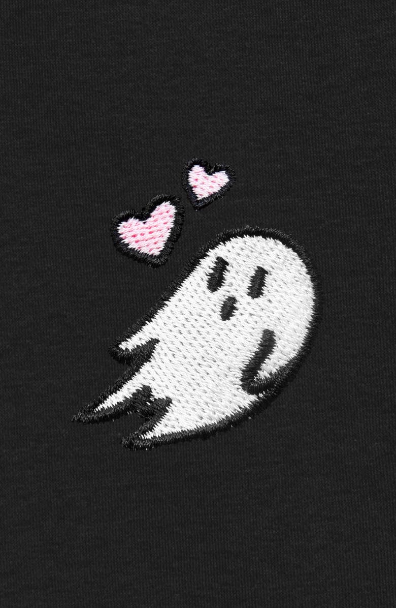 Dalix Womens Heartly Ghost Heavyweight Fleece Sweatpant, Alternate, color, Black