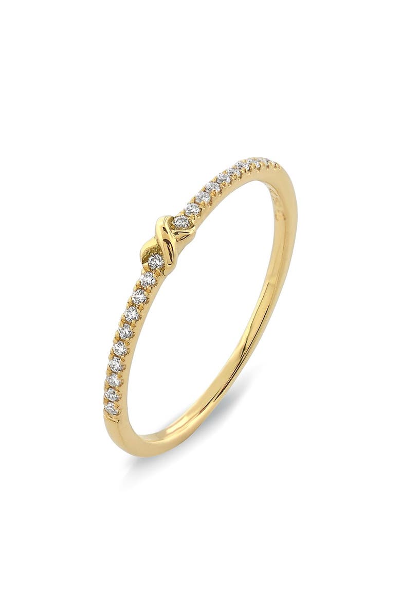 Bony Levy Stackable Knot Pavé Diamond Ring, Main, color,