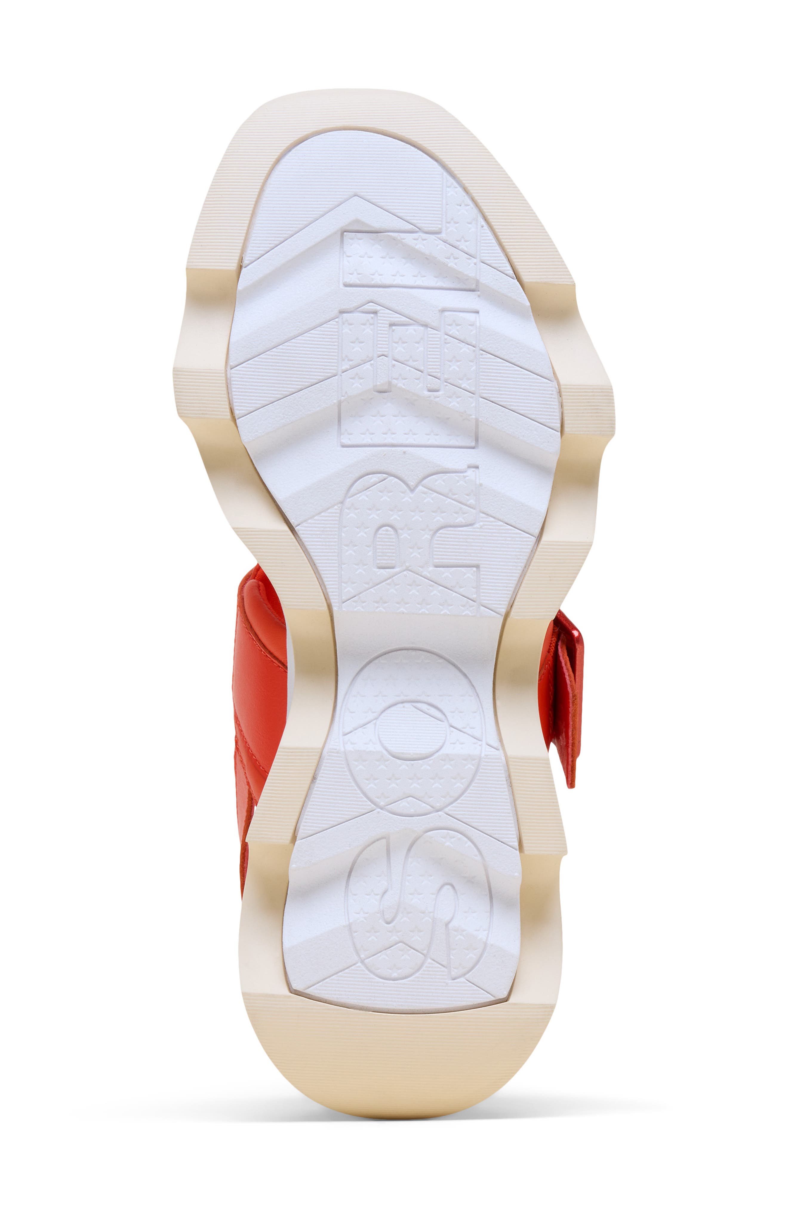 Kinetic Impact Wedge Slide Sandal, Alternate, color, CRIMSON FIRE/ HONEY WHITE