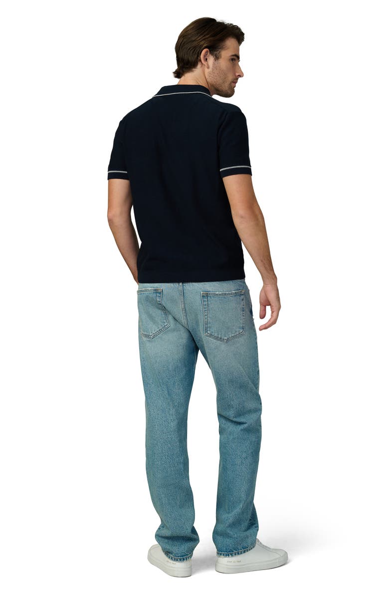 Joe's Jeans Jimmy Banlon Johnny Collar Polo Sweater, Alternate, color, True Navy