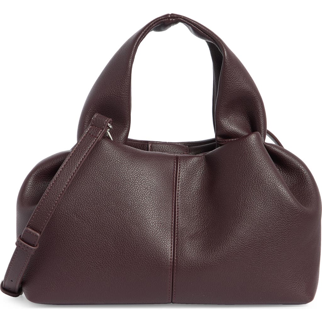 Bcbg Pleated Top Handle Bag In Brown