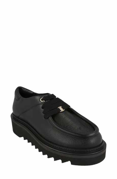 FERRAGAMO Euripilo Moc Toe Leather Loafer