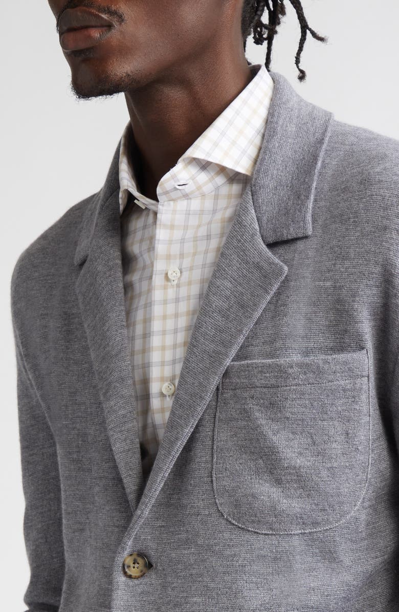ISAIA The Sweater Jacket, Alternate, color, Grey