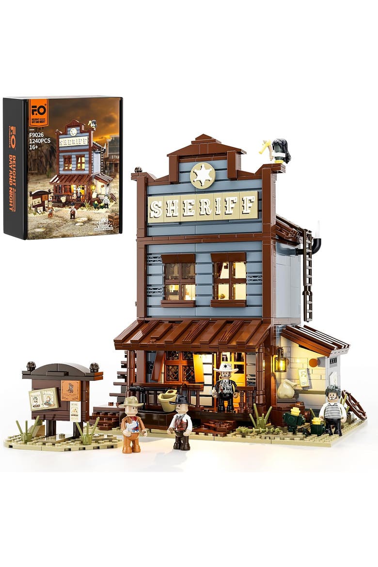Sheriff Office Lighting Building Set Model OW1240S, Main, color, Multicolor