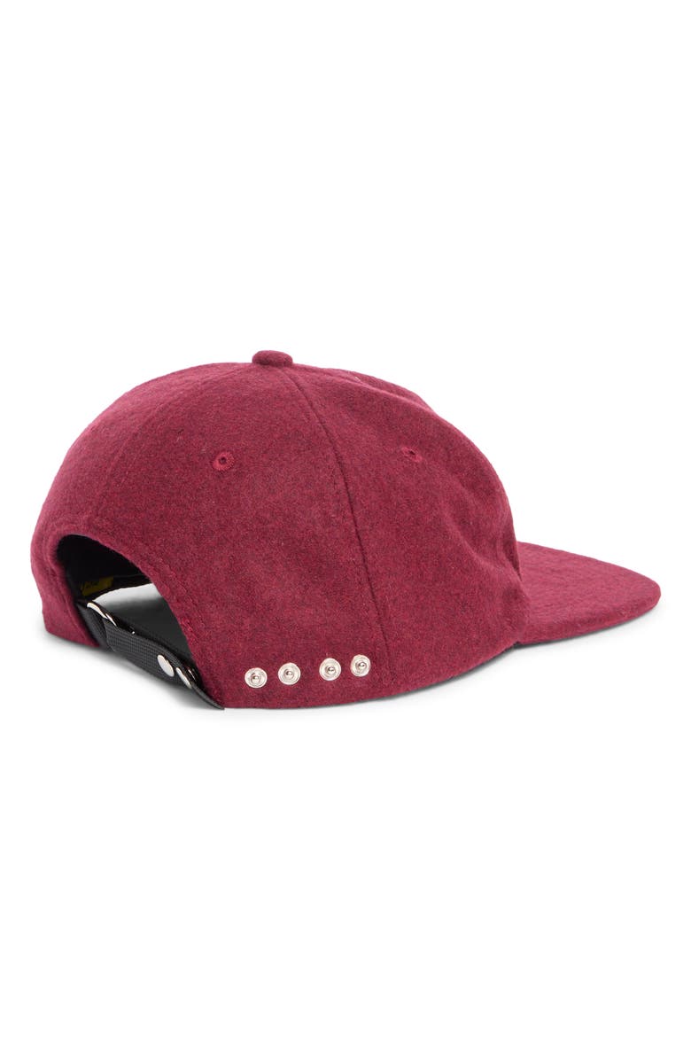 DIET STARTS MONDAY Bolt Embroidered Logo Wool Hat, Alternate, color, Maroon