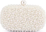 Olga Berg Valentina Faux Pearl Clutch