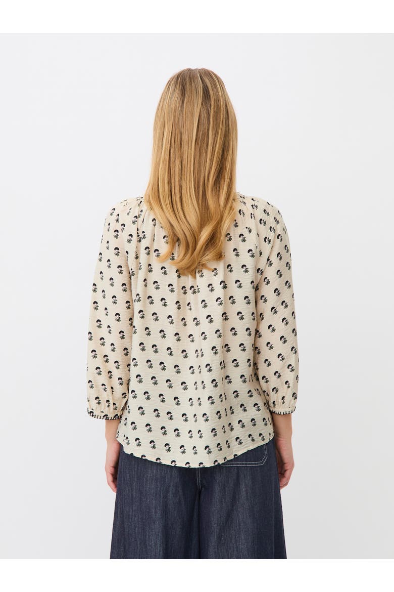 Boat Neck Gathered Blouse, Alternate, color, Olivine