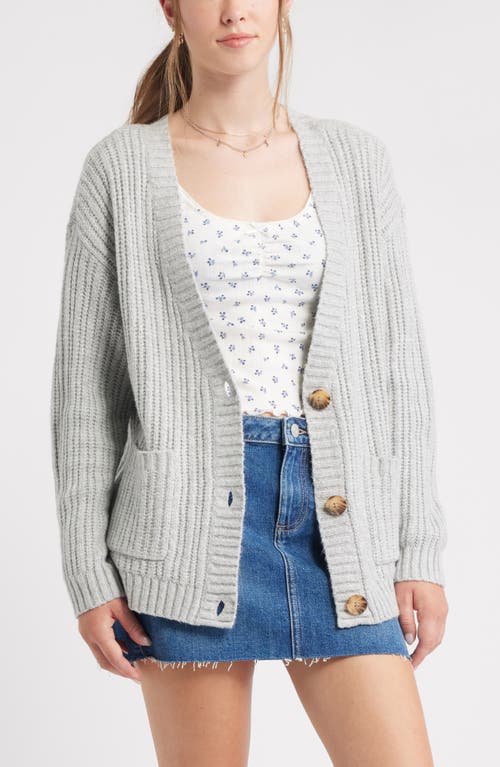 Bp. Cozy Oversize Cardigan In Gray