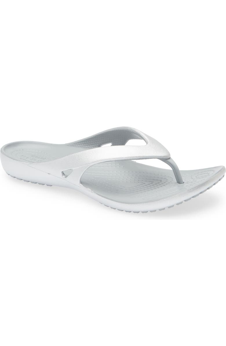 CROCS Kadee II Flip Flop Sandal, Main, color, Silver