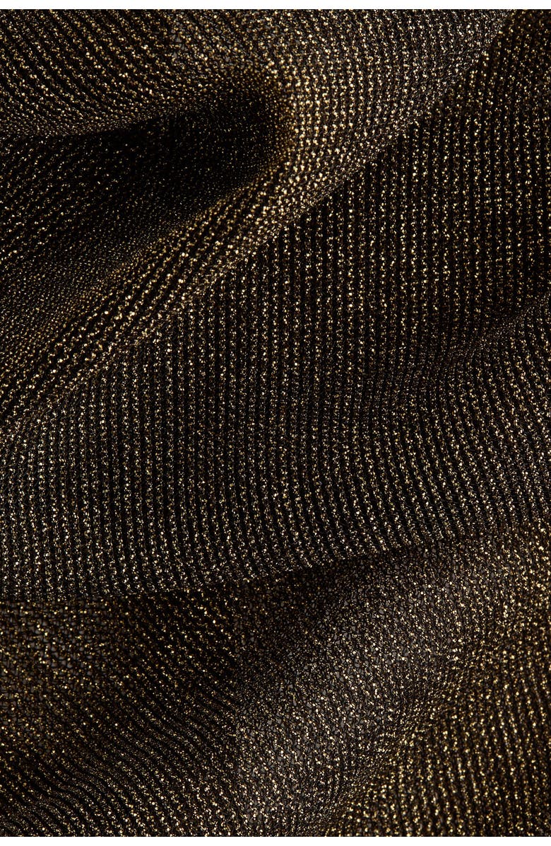 H&M Glittery Bodycon Dress, Alternate, color, Black/Gold-Colored