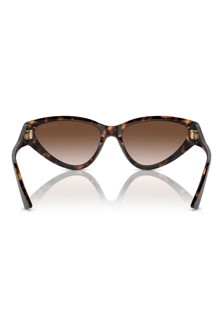 55mm Gradient Cat Eye Sunglasses, Alternate, color, HAVANA / GRADIENT BROWN
