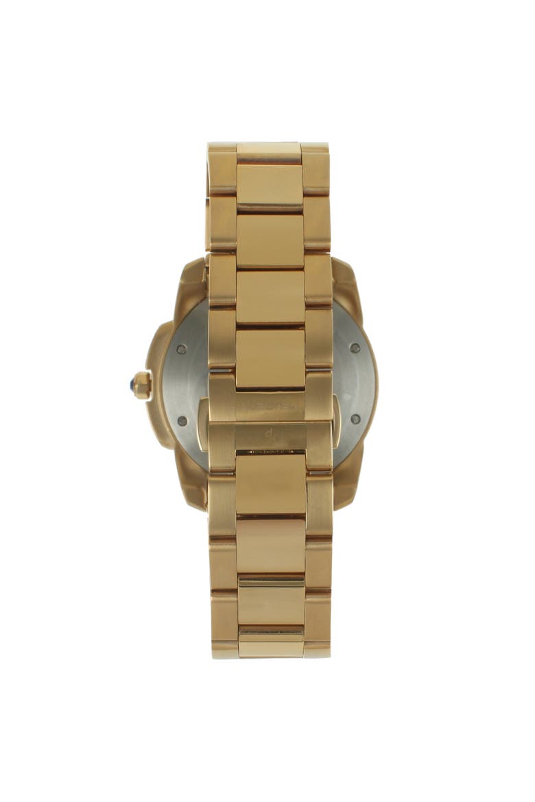 Status Large Face  Calendar Bracelet Watch - 42MM, Alternate, color, Gold