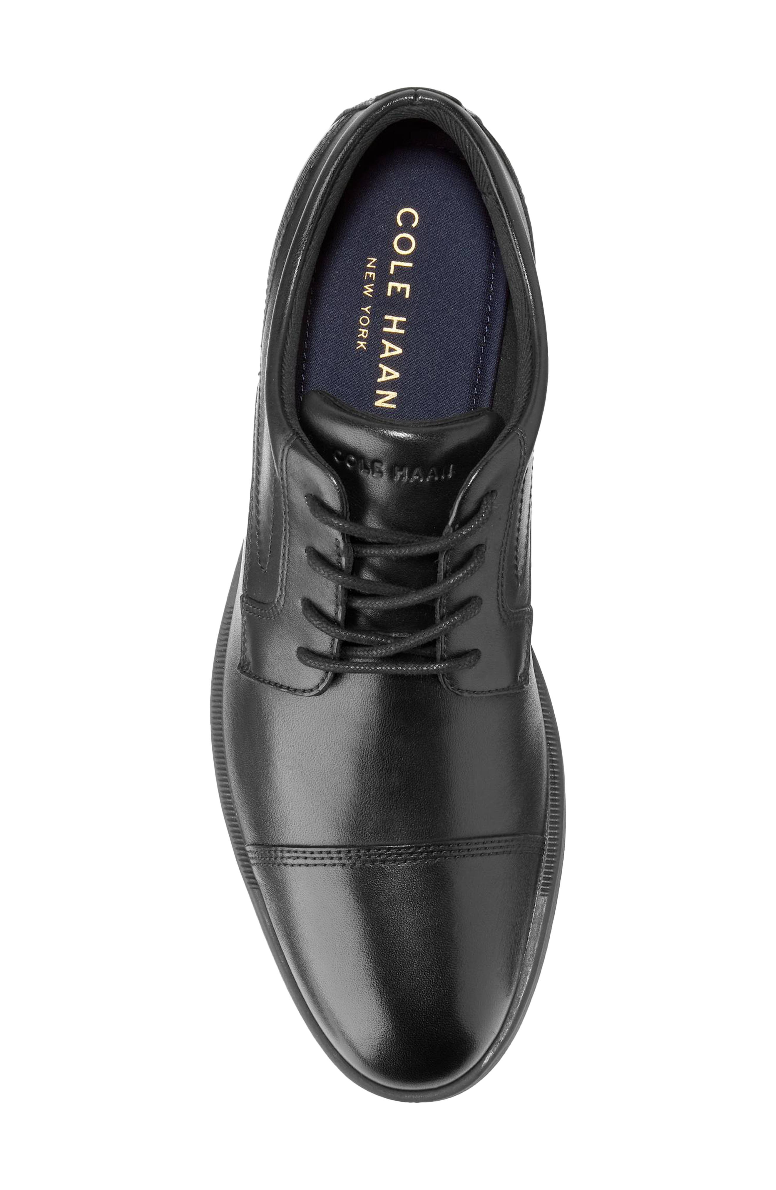 Hartsfield Grand Cap Toe Oxford, Alternate, color, BLACK / BLACK