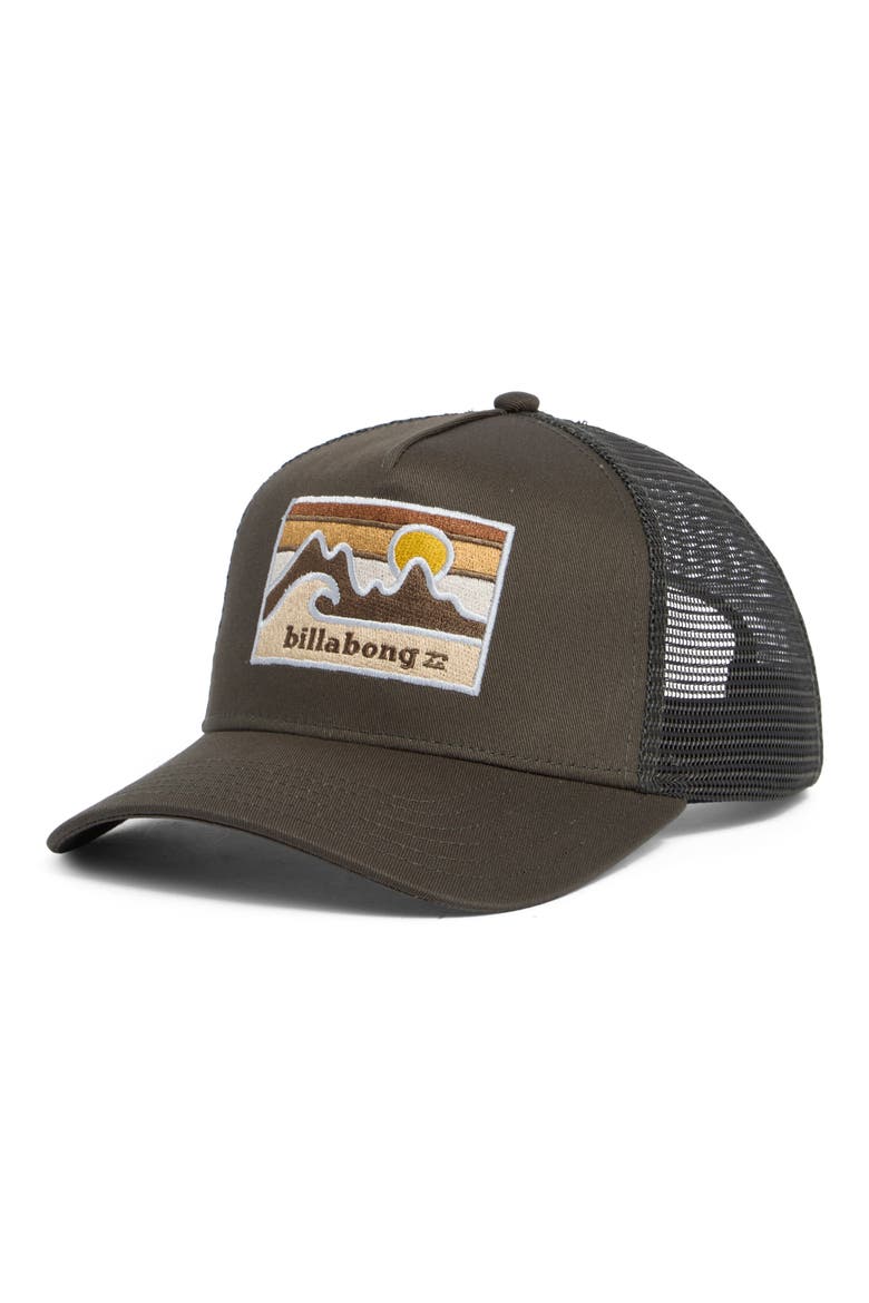 AW Twill Trucker Baseball Cap, Main, color, RIFLE GREEN