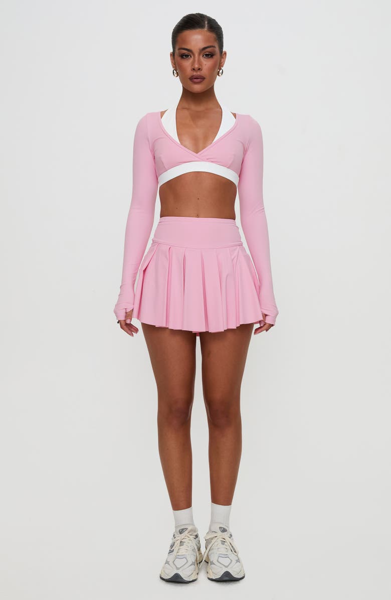 Princess Polly Vitality Long Sleeve Crop Top, Alternate, color, Pink