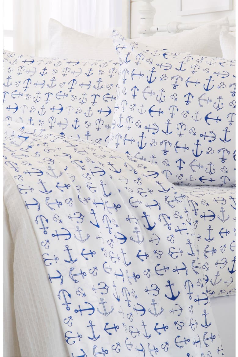 Coastal Microfiber Sheet Set, Alternate, color, ANCHOR