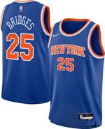 Nike Youth Nike Mikal Bridges Blue New York Knicks Swingman Jersey - Icon Edition