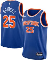 Nike Youth Nike Mikal Bridges Blue New York Knicks Swingman Jersey - Icon Edition