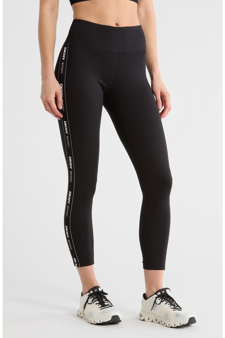 Balance Compression High Waist 7/8 Leggings, Main, color, BLACK/ BLACK
