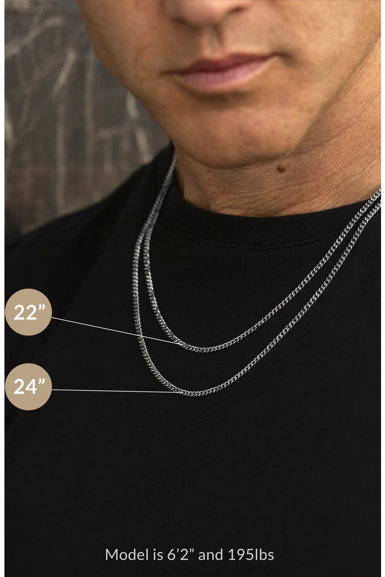 Men's 5mm Curb Chain Necklace, Alternate, color, GOLD