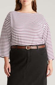Universal Standard Montauk Breton Stripe Top