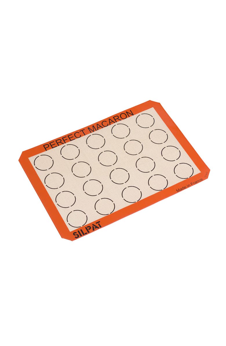 Silpat Perfect Macaron Non-Stick Silicone Baking Mat, 11-5/8" x 16-1/2", Alternate, color, Orange