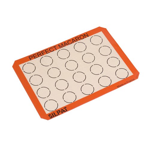 Silpat Perfect Macaron Non-stick Silicone Baking Mat, 11-5/8" X 16-1/2" In Orange