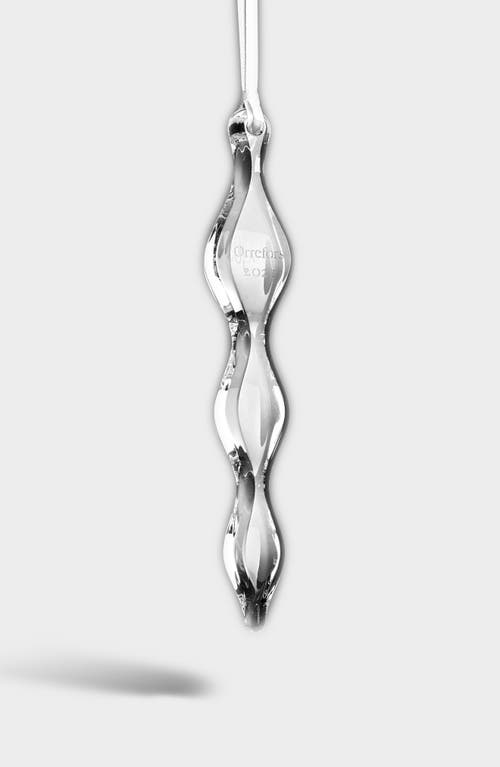 Orrefors 2021 Annual Icicle Ornament In Transparent