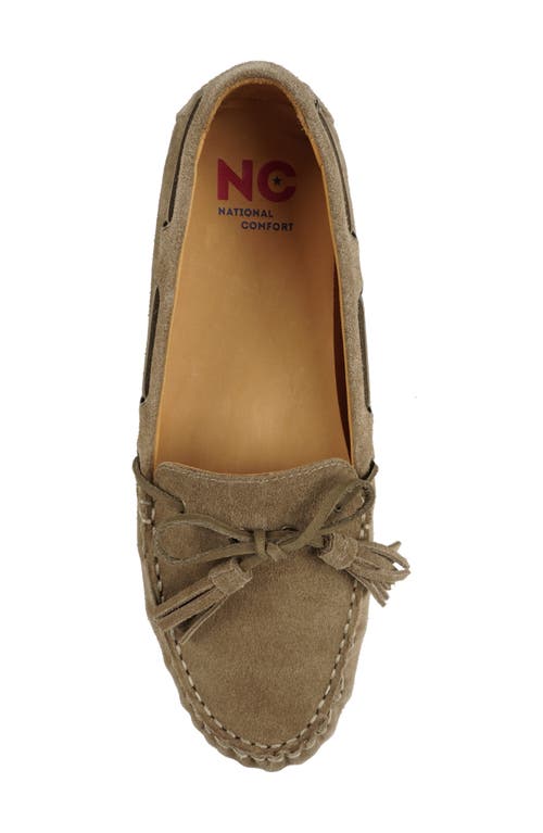 National Comfort Shyanne Suede Loafer In Taupe Suede