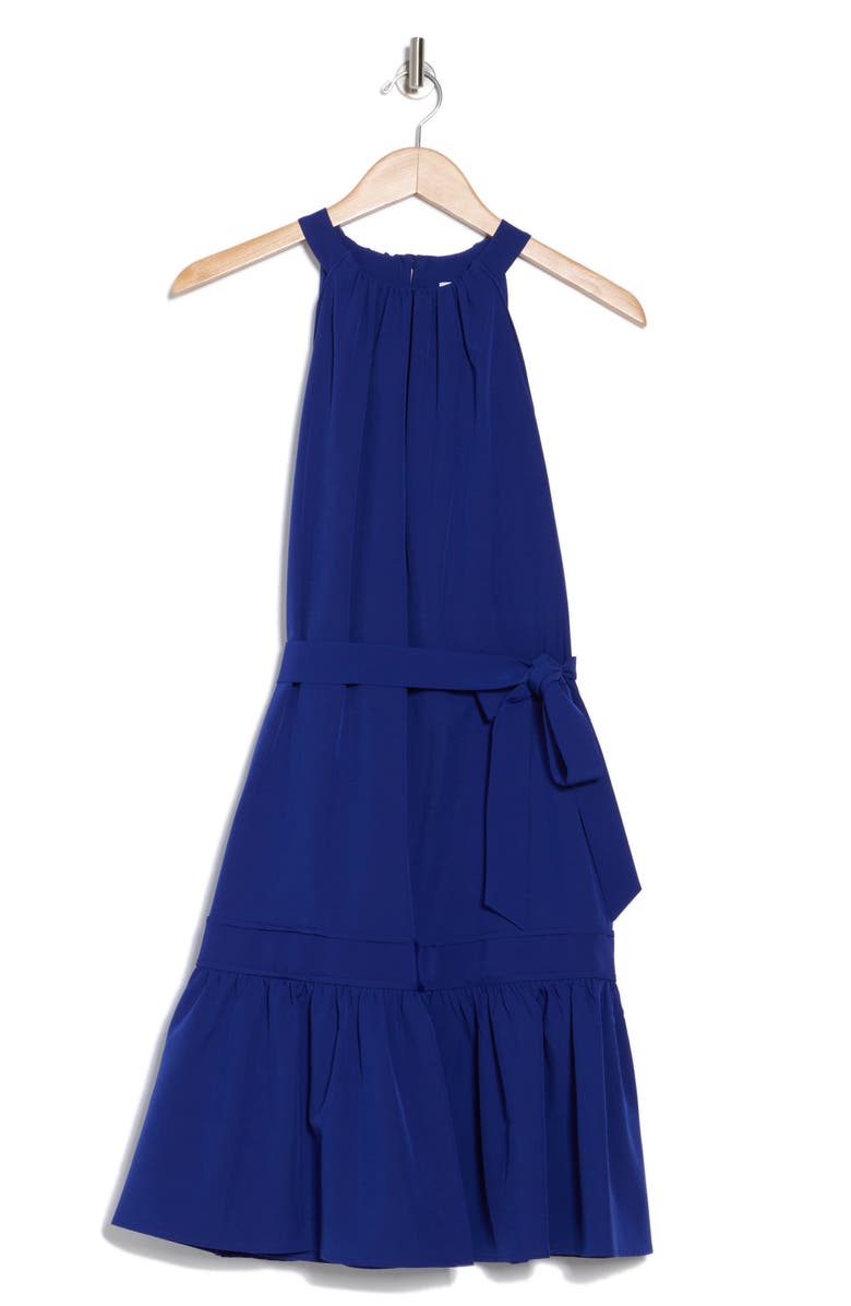 Calvin Klein Halter Neck Sleeveless Dress, Alternate, color, Ultramarine