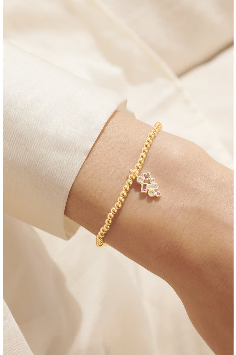 A Little 'Happiest Of Birthdays' Bracelet In Gold-Tone Plating, Alternate, color, Metallic Gold