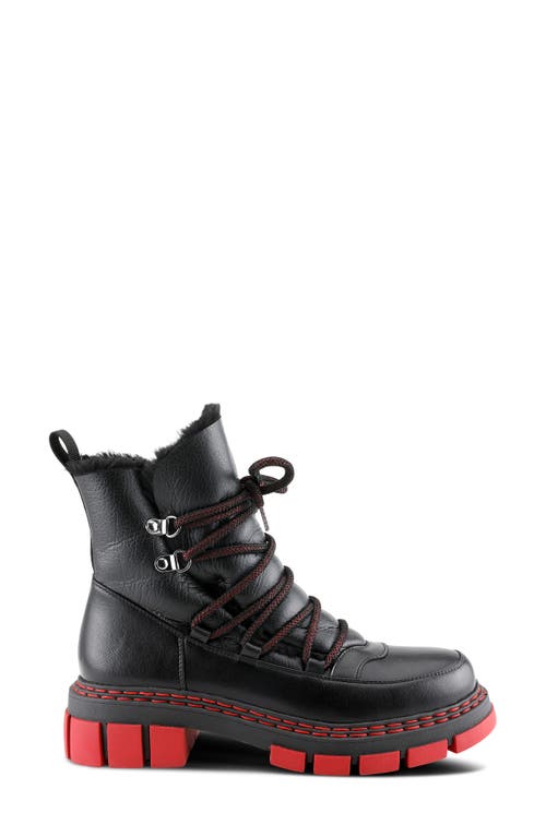 Azura By Spring Step Supertramp Faux-fur Lined Boot In Black