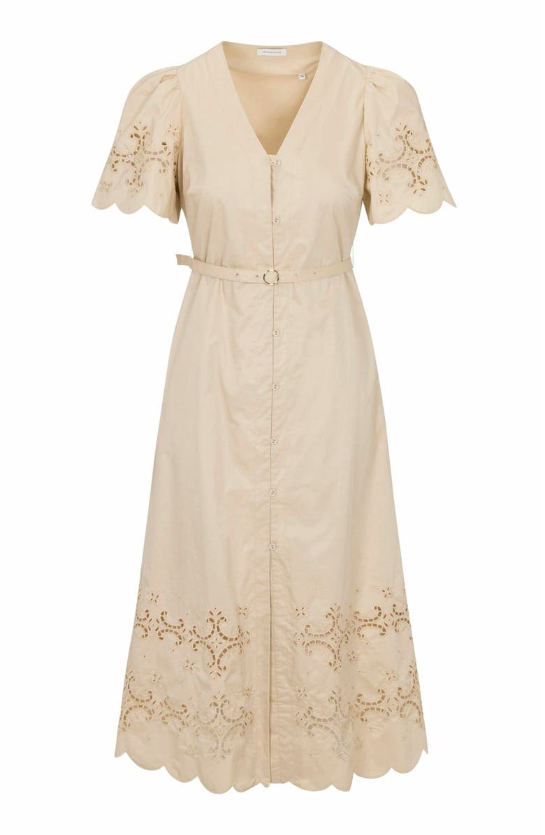 Rebecca Taylor Raquel Twill Dress, Alternate, color, Latte