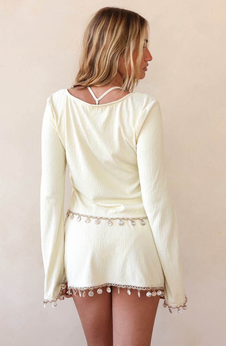 Dippin Daisys Ris-k Firecracker Mini Skirt, Alternate, color, Papyrus