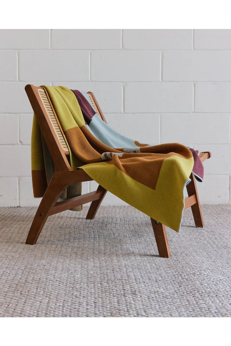 Cool People Live Here Knit Throw Blanket, Alternate, color, Dorothy