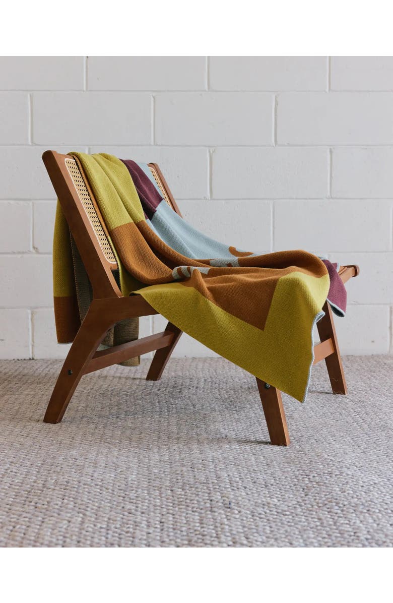 Biquette Cool People Live Here Knit Throw Blanket, Alternate, color, Dorothy