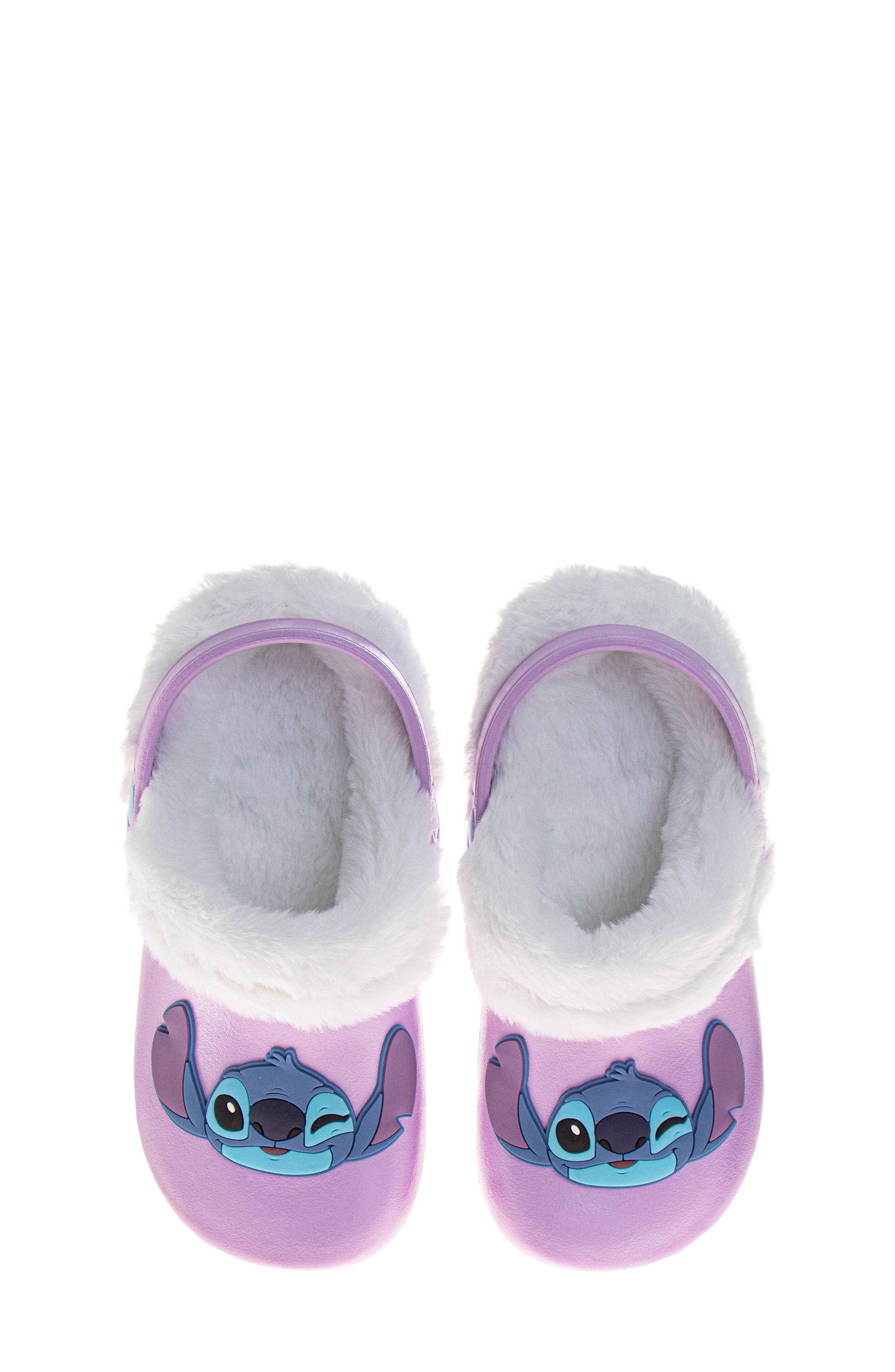 Kids' Lilo & Stitch Faux Fur Trimmed Clog, Alternate, color, LIL