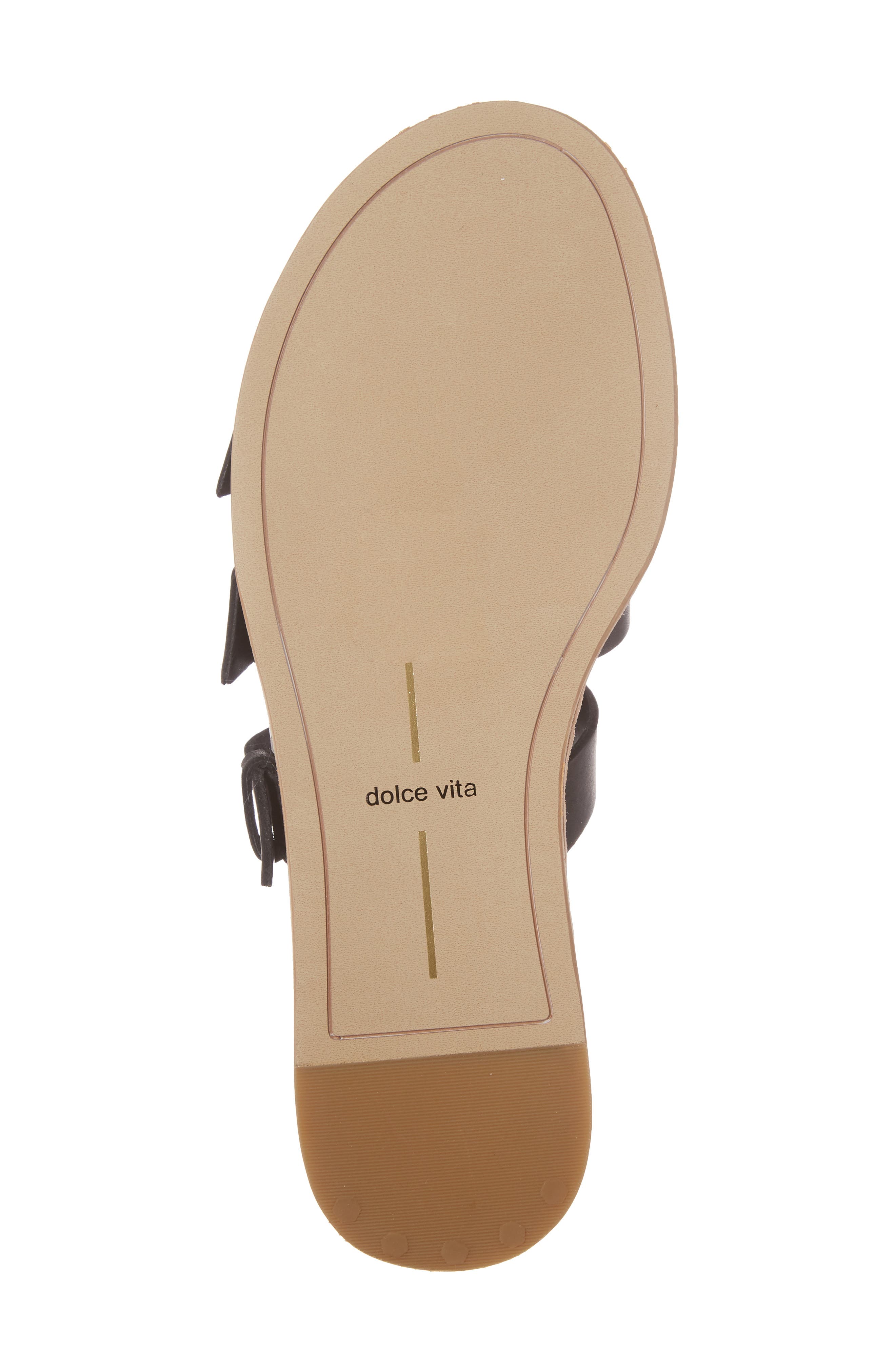 Para Sandal, Alternate, color, BLACK LEATHER