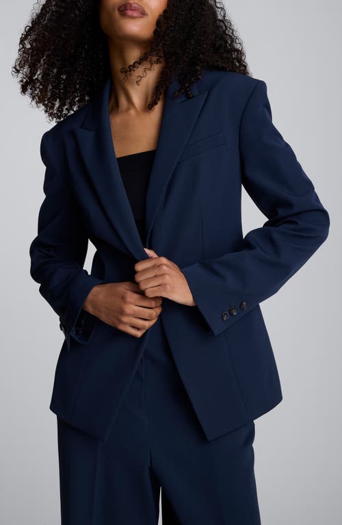 Kenneth Cole Slim Fit Luxe Twill One-button Blazer In Blue