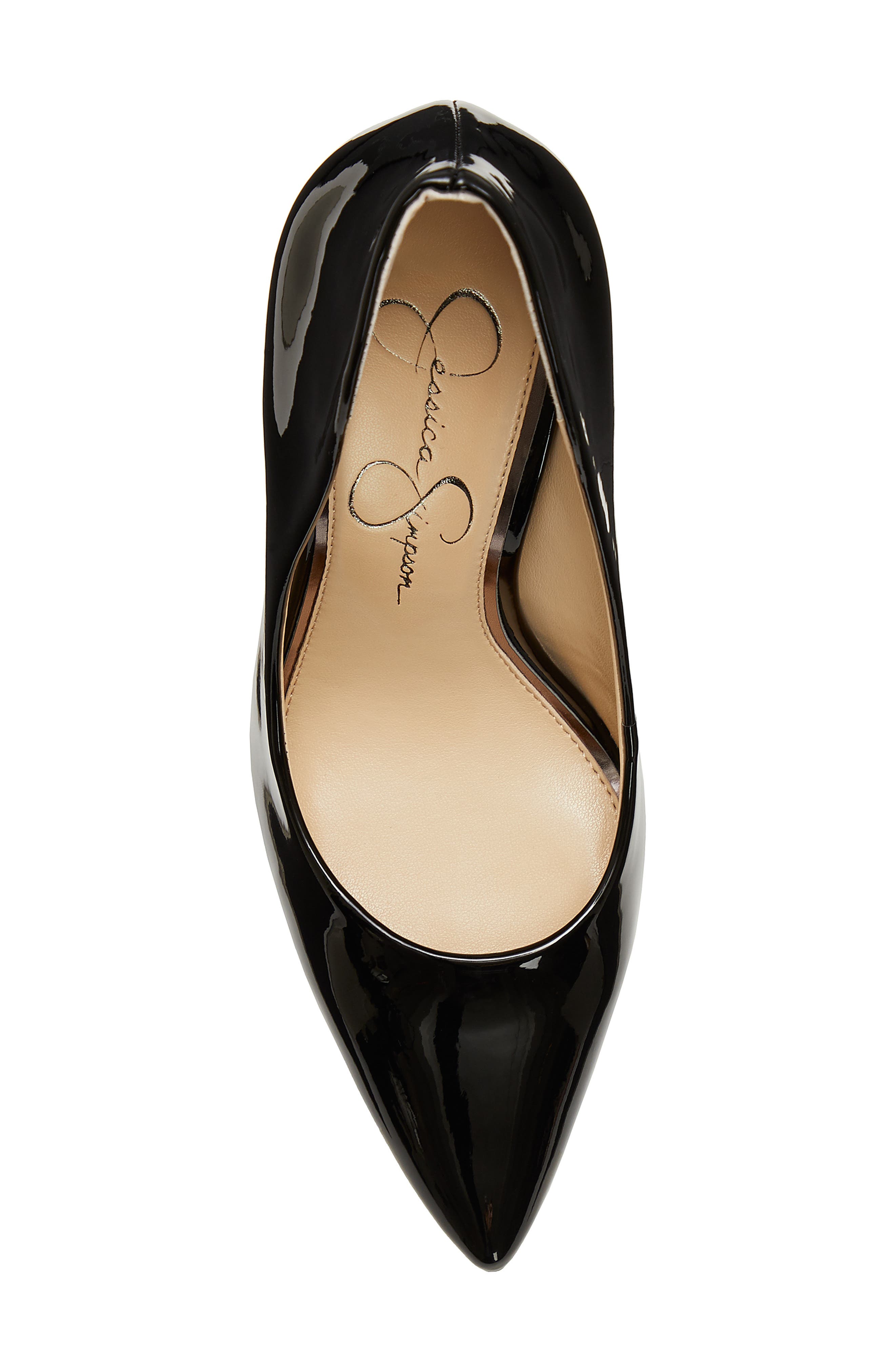 Cambredge Pointed Toe Pump, Alternate, color, BLACK