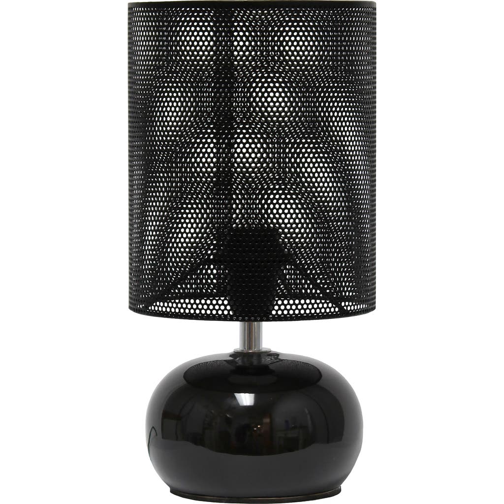 Lalia Home Mesh Shade Table Lamp In Black