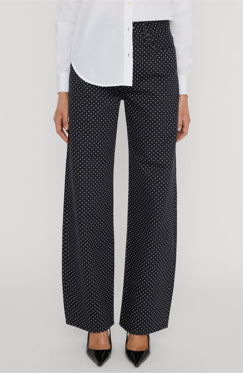 The Bow High Waist Wide Leg Jeans