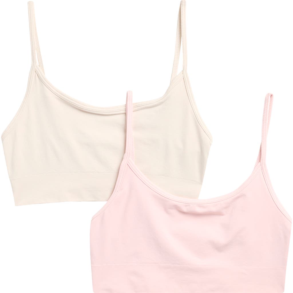 Yogalicious Set Of 2 Skin Soft Smoothing Kenzie Scoop Bralettes In Pink