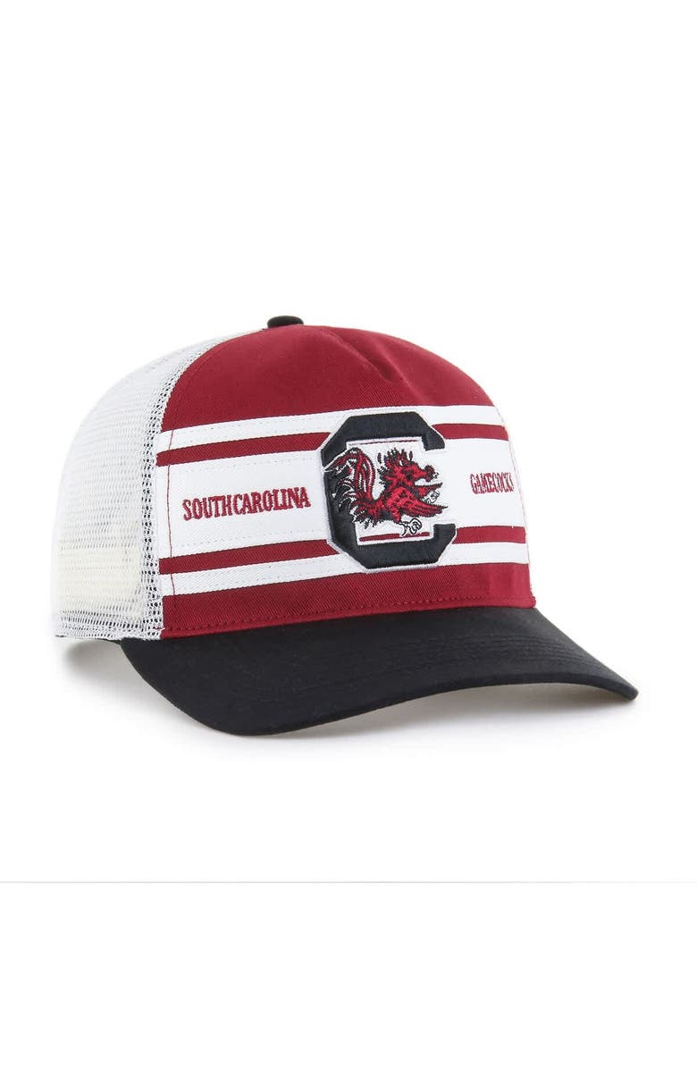 '47 Youth '47 Garnet/Black South Carolina Gamecocks Super Stripe Hitch Adjustable Trucker Hat, Alternate, color, Garnet
