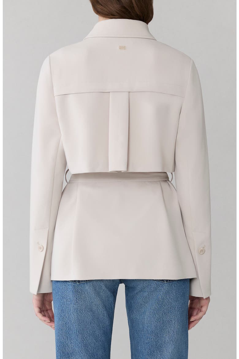 Haisley Short Trench Coat, Alternate, color, LIGHT OAK