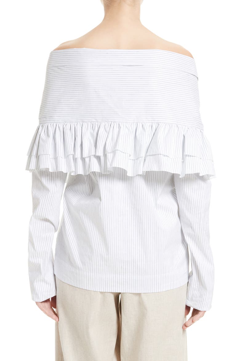 Ruffle Knot Top, Alternate, color, SAILOR