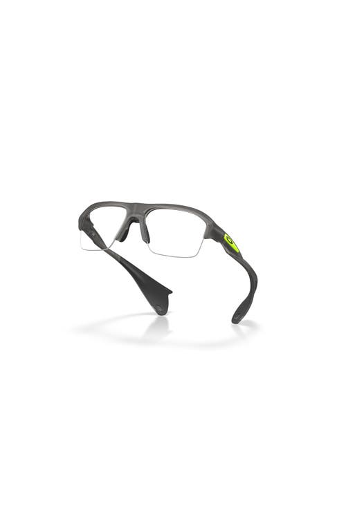 Oakley 62mm Rectangle Optical Glasses In Gray