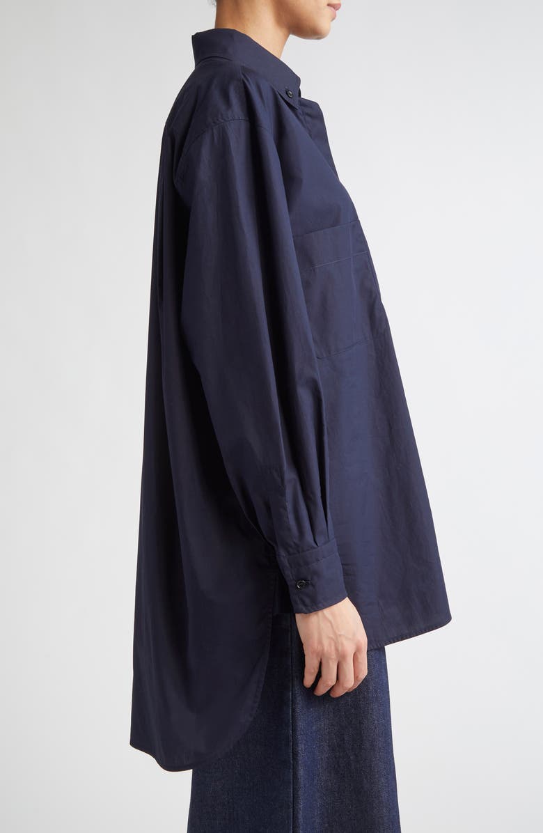 Max Mara Mozart Button-Down Shirt, Alternate, color, Ultramarine