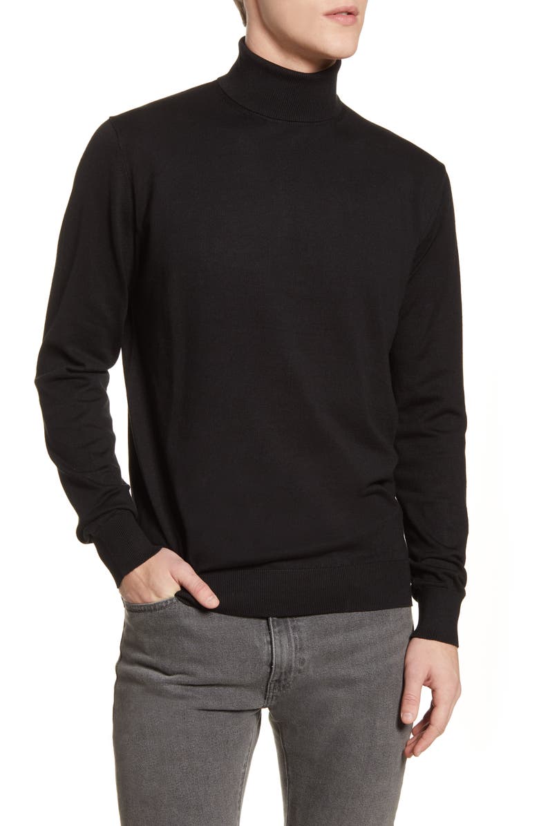 Scotch & Soda Mélange Slim Fit Turtleneck Sweater, Main, color, 