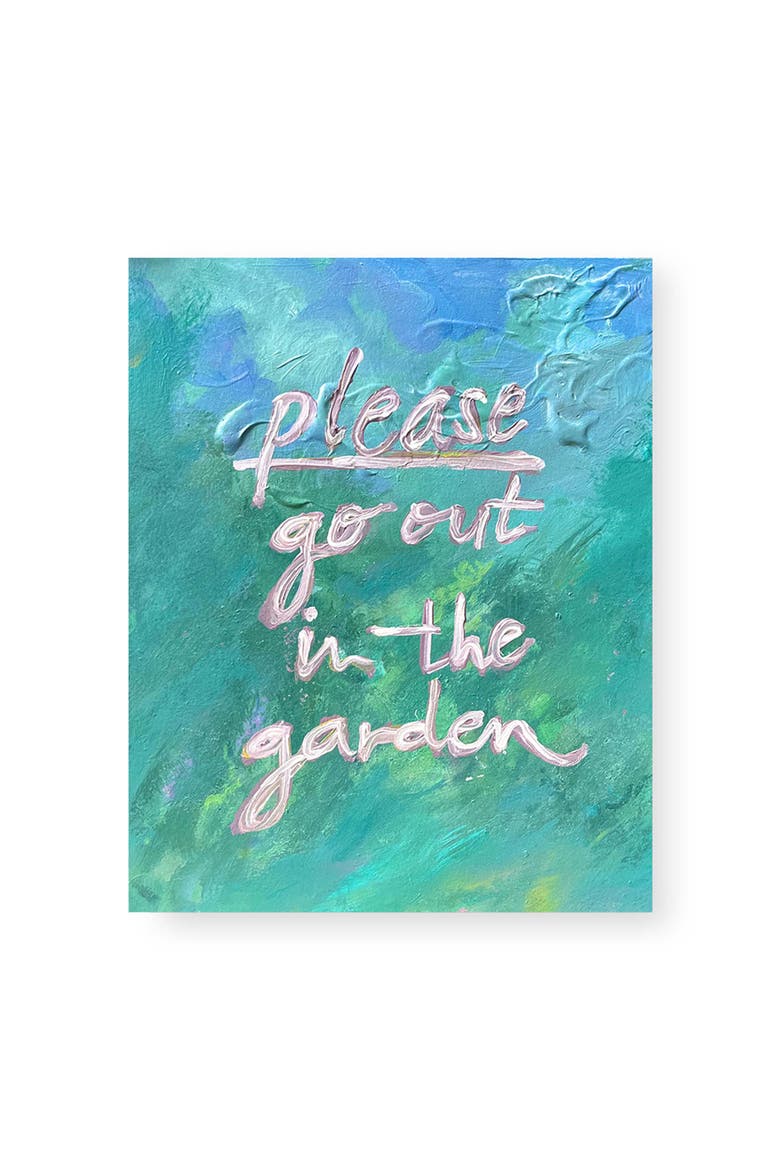 Please, Go Out in the Garden by Maggie Lemak, 8x10 Art Print, Main, color, Green
